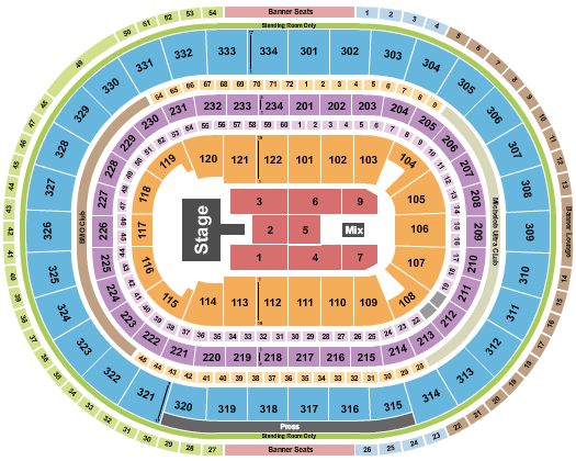 United Center J. Cole Seating Chart
